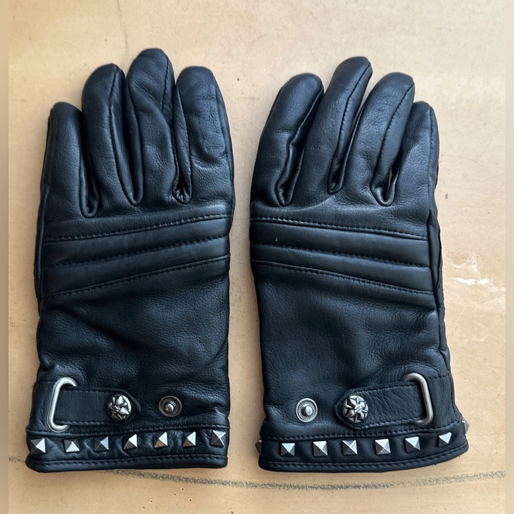 Ladies Harley Davidson Winsome Studded Leather Gloves Size M